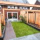 Pergola, gebakken waaltjes, schutting