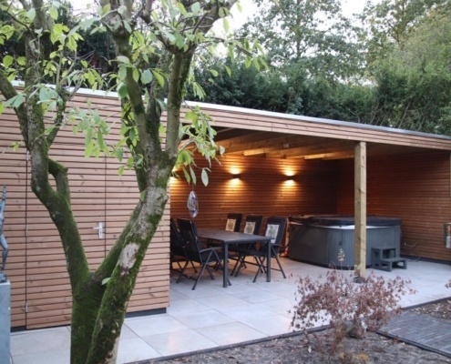 Houten overkapping