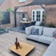 Lounge hoek tuinrenovatie Van Hout Tuinprojecten