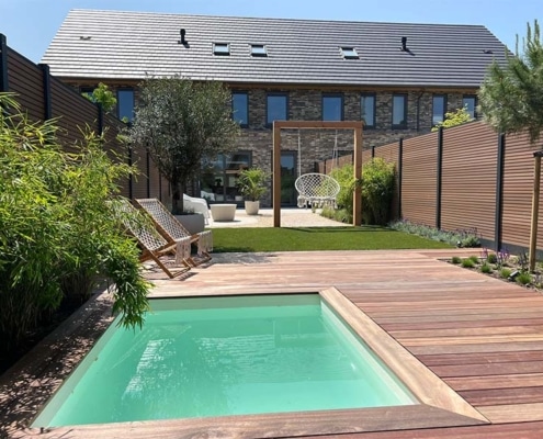 ibiza sfeer tuin nieuwbouw huis